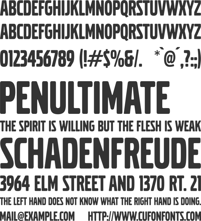 VolvoBroad font preview