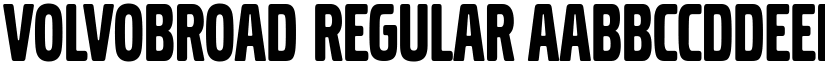 VolvoBroad Regular font