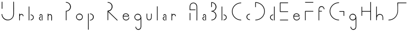 Urban Pop Regular font