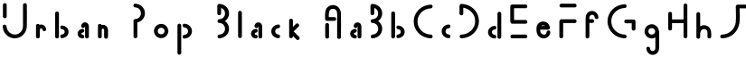 Urban Pop Black font
