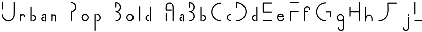 Urban Pop Bold font