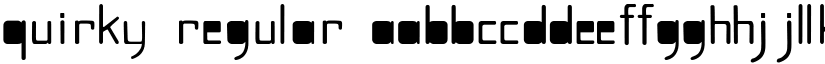 Quirky Regular font
