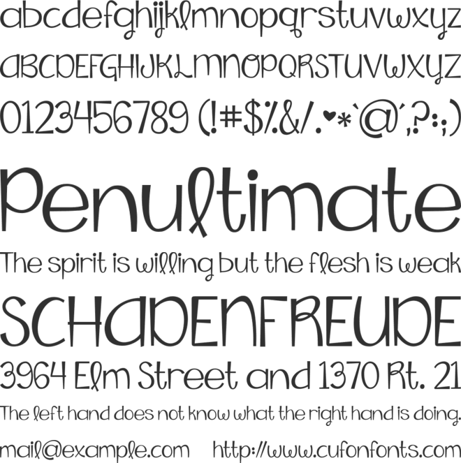 KG Falling Slowly font preview