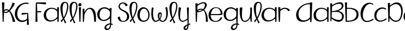 KG Falling Slowly Regular font