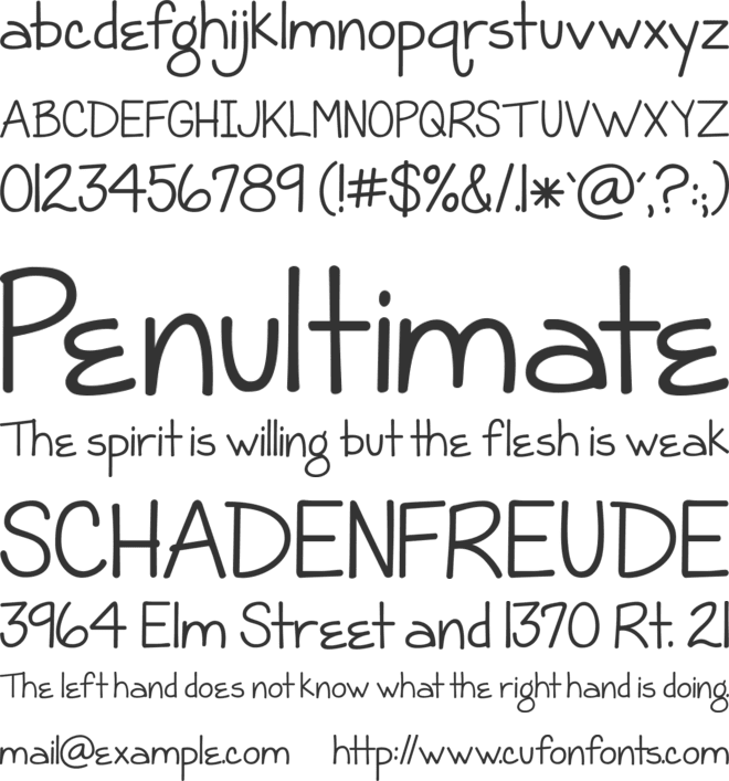 KG Grace For Today font preview