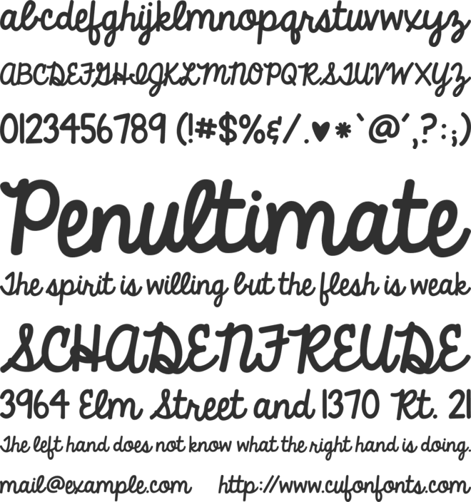 KG Always A Good Time font preview