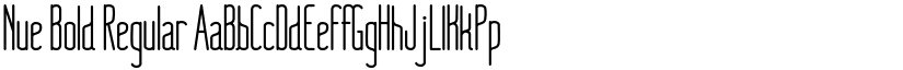 Nue Bold Regular font