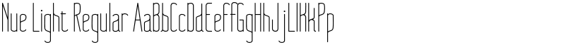 Nue Light Regular font