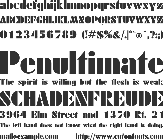Calico Cyrillic font preview