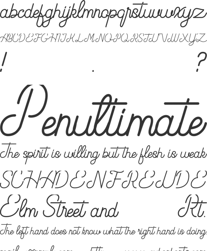 Beauty One font preview