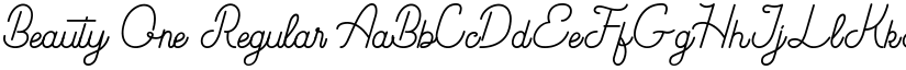 Beauty One Regular font