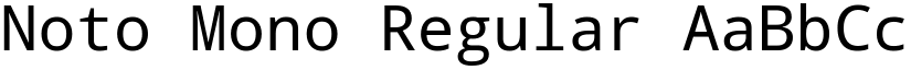 Noto Mono Regular font