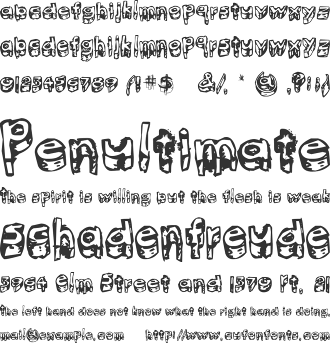 kitten meat font preview