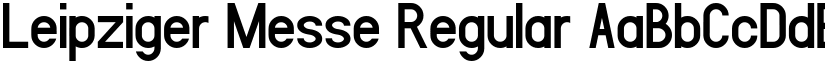 Leipziger Messe Regular font