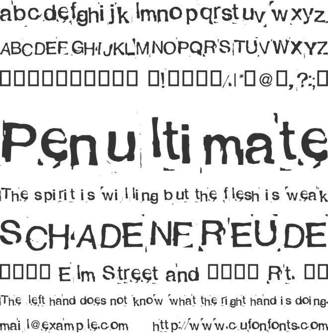 Alexandras Stempelkasten font preview