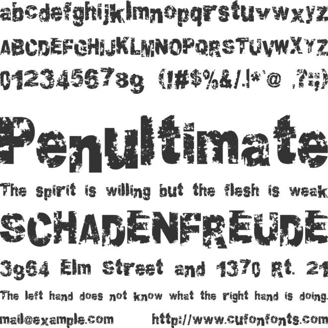 Crookiid font preview