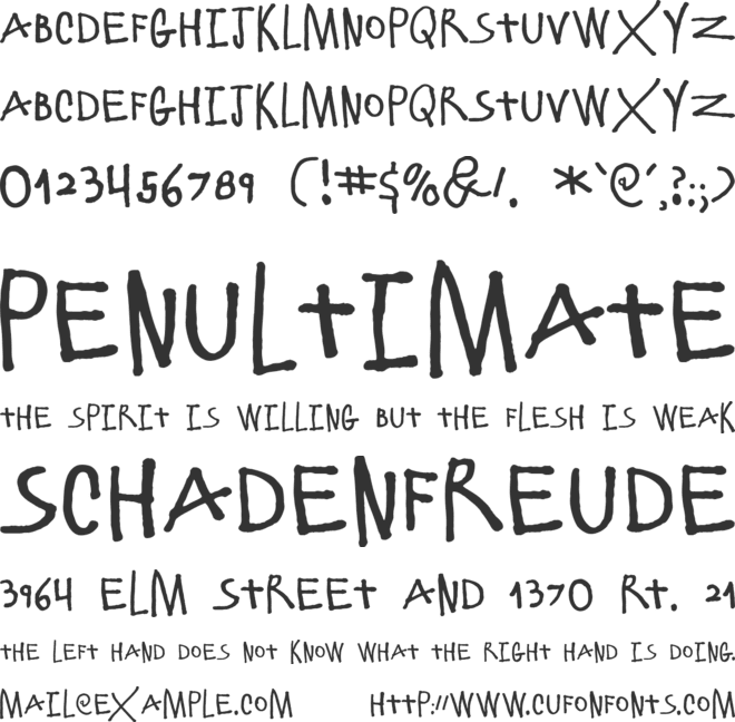 ElliotSix font preview