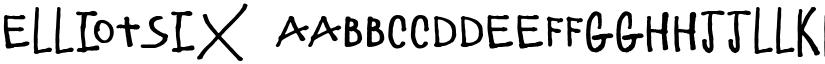 ElliotSix font