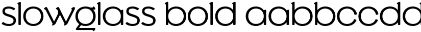 Slowglass Bold font