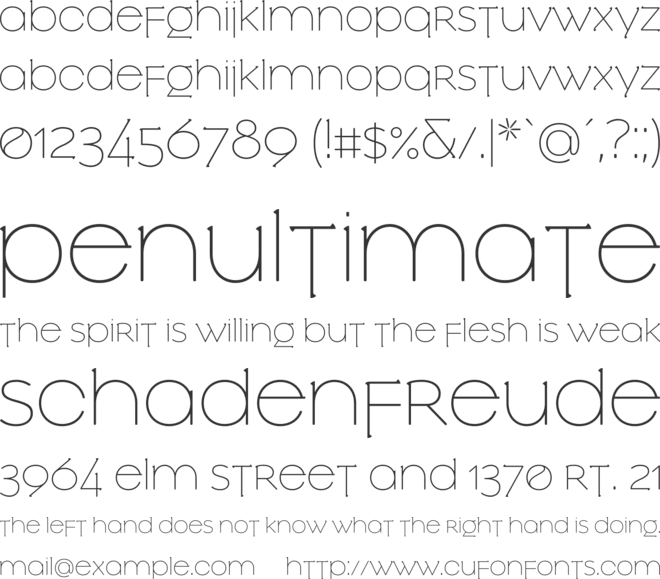 Slowglass font preview