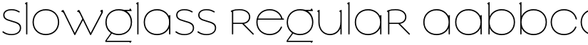 Slowglass Regular font