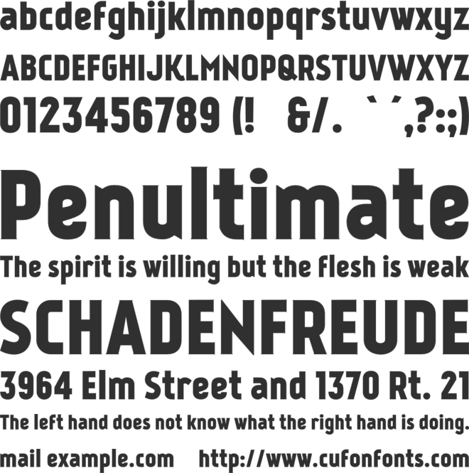 Kankin font preview