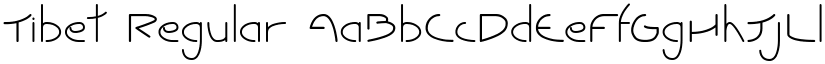 Tibet Regular font