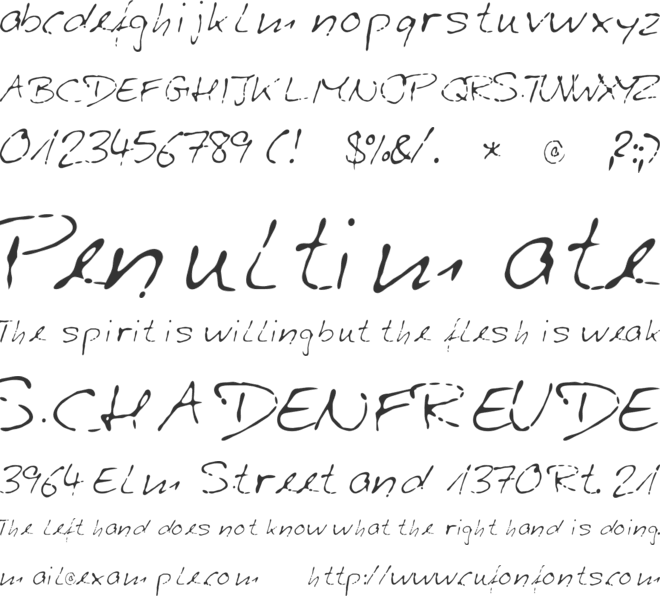 Stefan Budde-Siegel font preview