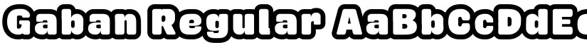 Gaban Regular font