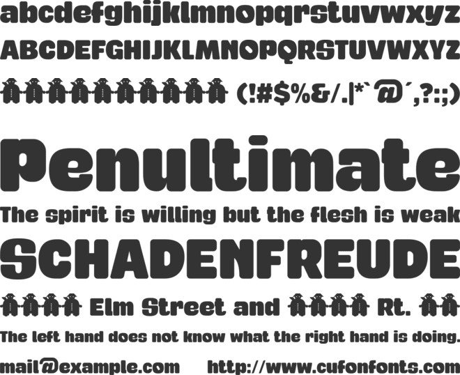 Tabardo font preview