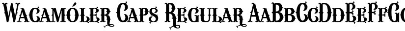 Wacamóler Caps Regular font