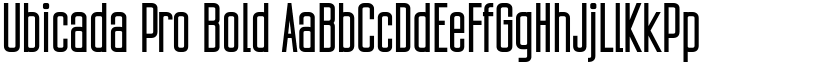 Ubicada Pro Bold font