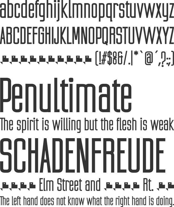 Ubicada Pro font preview