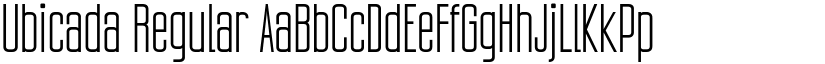 Ubicada Regular font