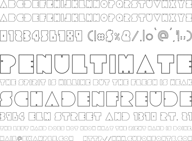 Tresdias font preview