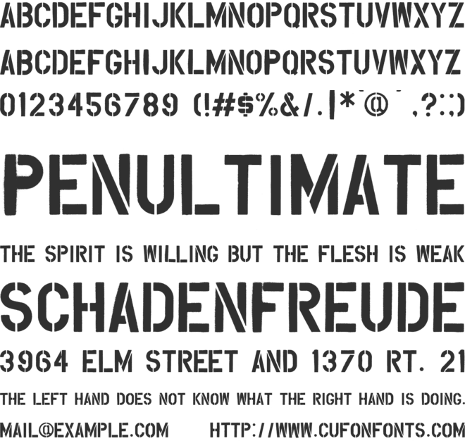 Overspray font preview