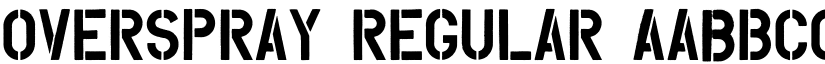 Overspray Regular font