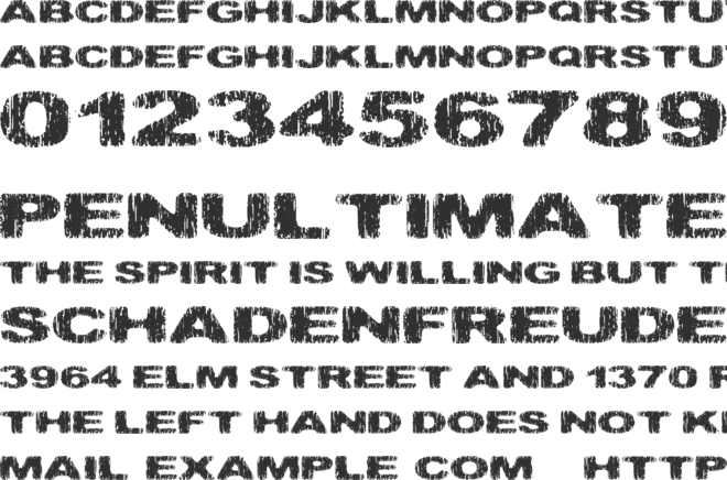 Hatchet Man font preview