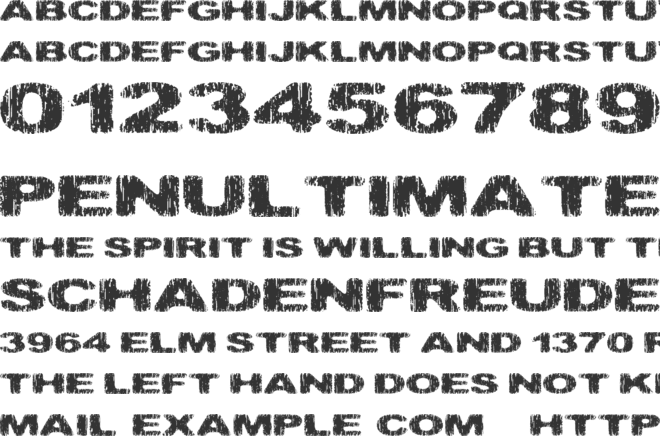 Hatchet Man font preview