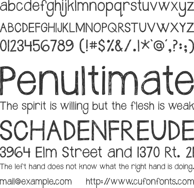 Janda Safe and Sound font preview