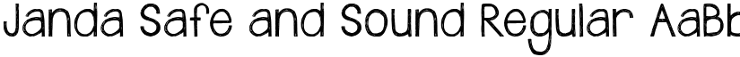 Janda Safe and Sound Regular font