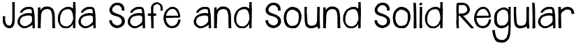 Janda Safe and Sound Solid Regular font