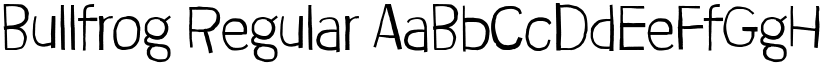 Bullfrog Regular font