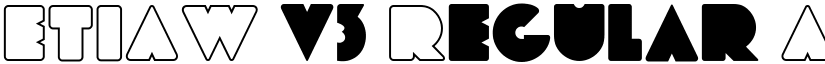 ETIAW v3 Regular font