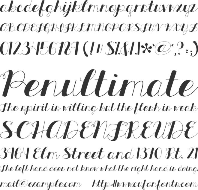 KG All Things New font preview