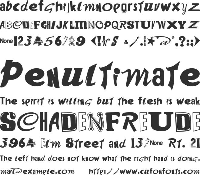 WANT SOME CANDY font preview