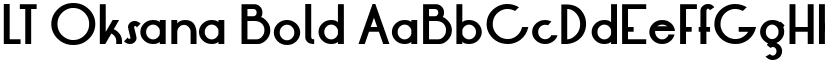 LT Oksana Bold font