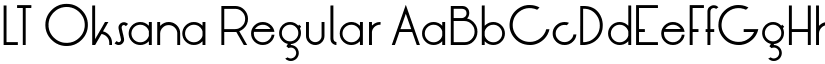 LT Oksana Regular font