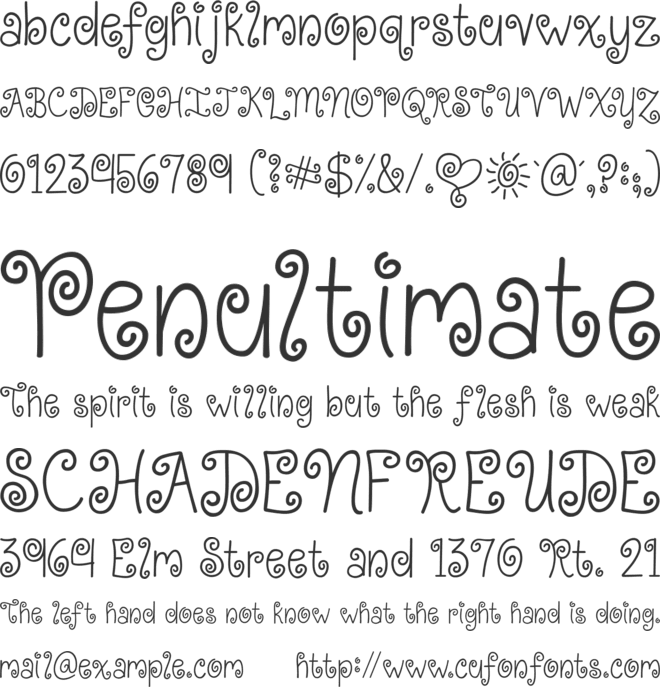 KG Kiss Me Slowly font preview