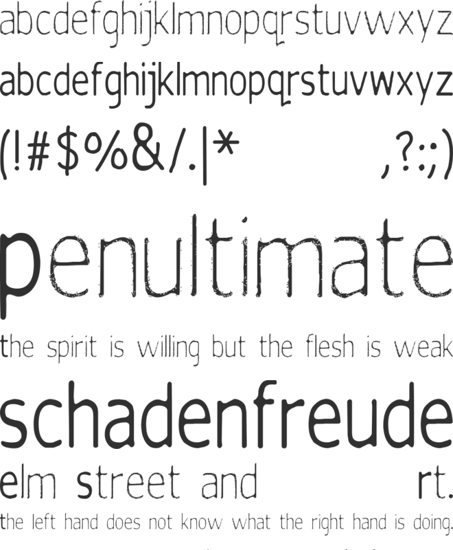 silent witness font preview